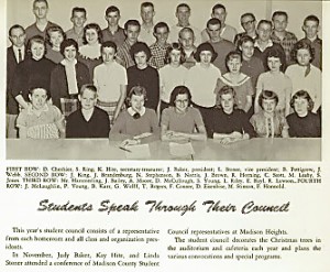 1958-9 STUDENT COUNCIL